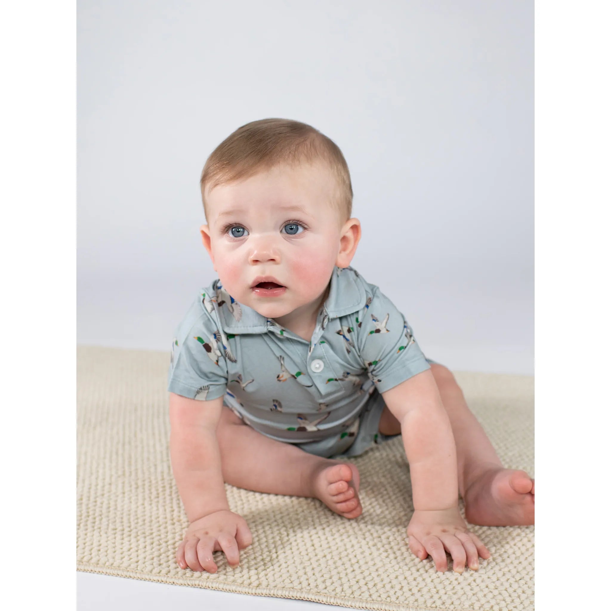 Mallards Short Sleeve Polo Romper