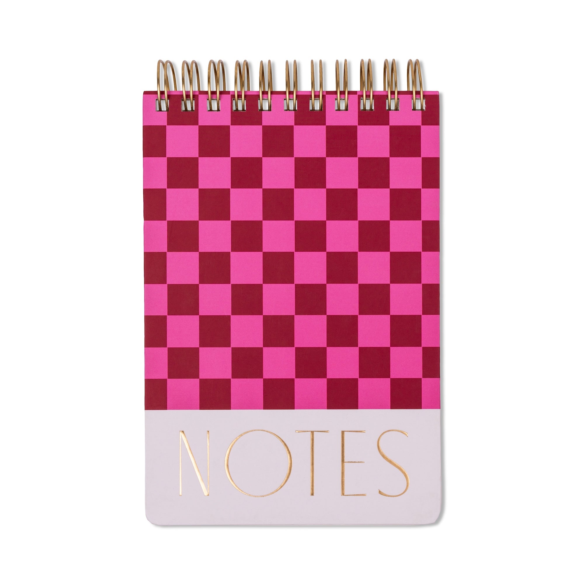 Large Chunky Notepad - Burgundy + Pink