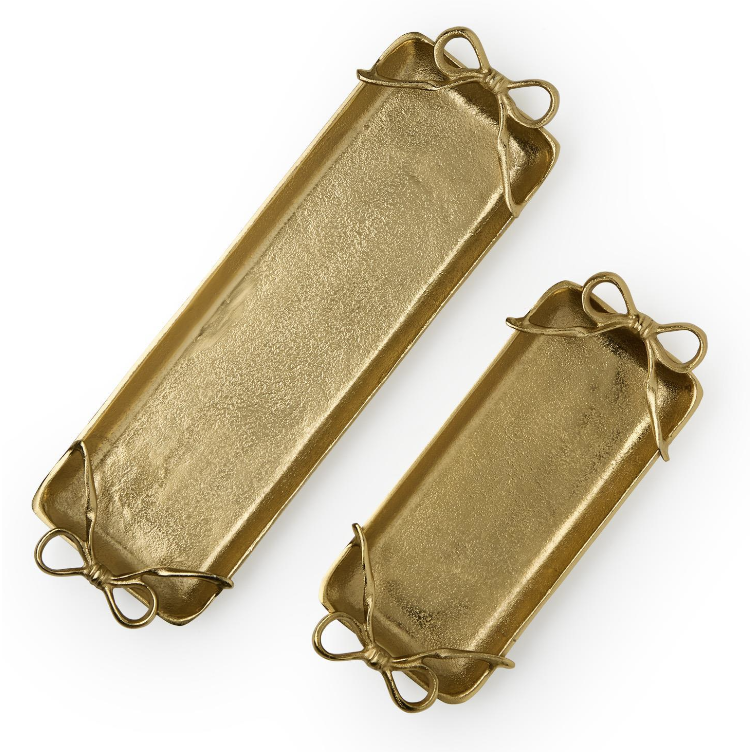 Gold Bows Serving Trays
