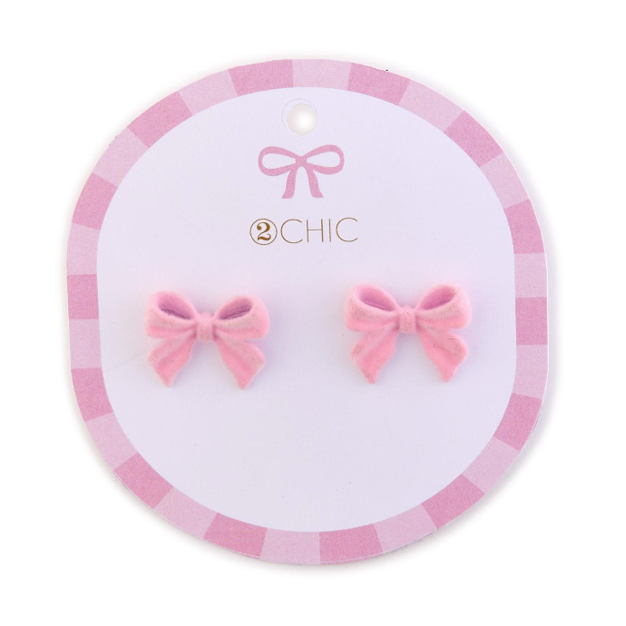 Coquette Small Velvet Bow Earrings