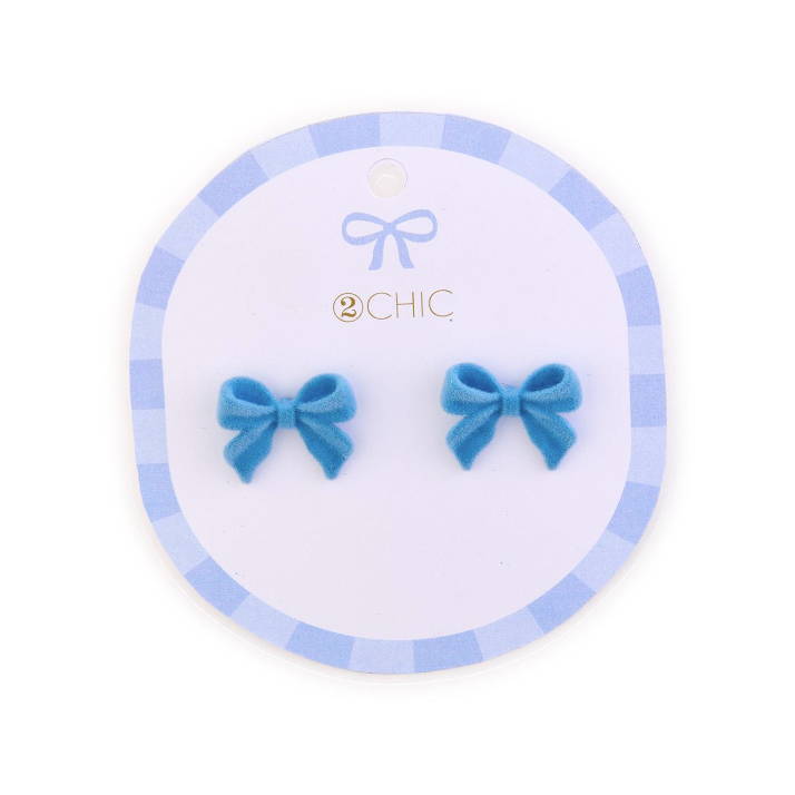 Coquette Small Velvet Bow Earrings