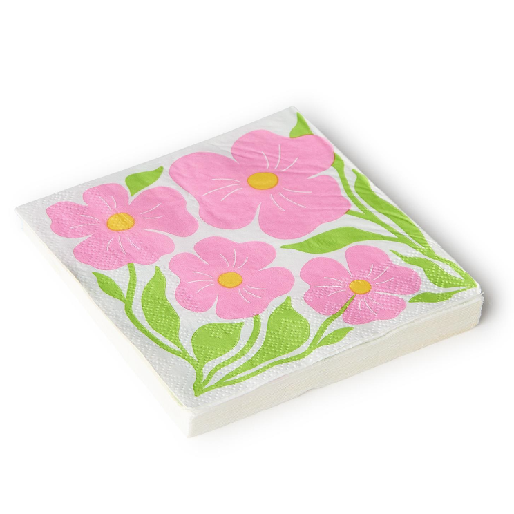 Petal Pop 3-Ply Paper Cocktail Napkin (includes 30 napkins)
