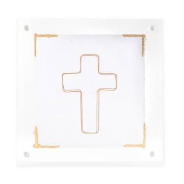 5x5 Cross Acrylic Block