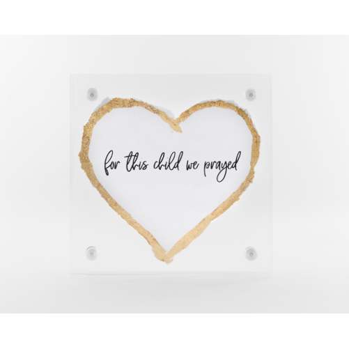 3x3 For This Child We Prayed Acrylic Block