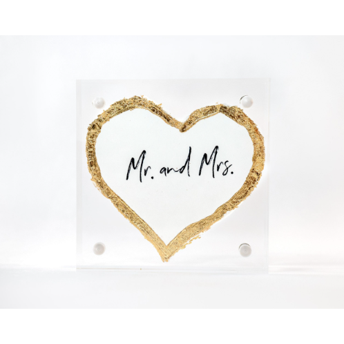 3x3 Mr. & Mrs. Acrylic Block