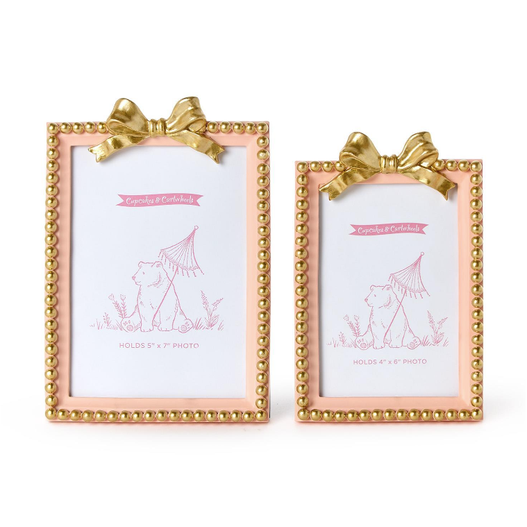 Golden Bow Photo Frames