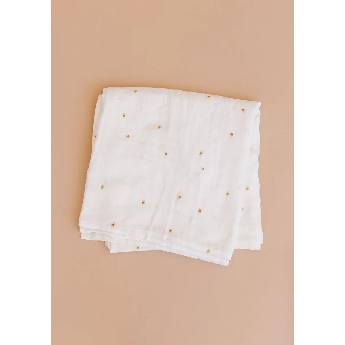 Bee Muslin Swaddle Blanket