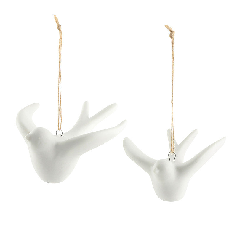 Ceramic Bisque Dove Ornaments