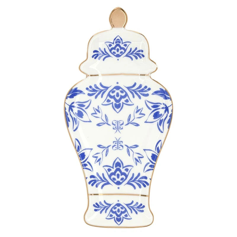 Ceramic Riviera Blue Ginger Jar Tray