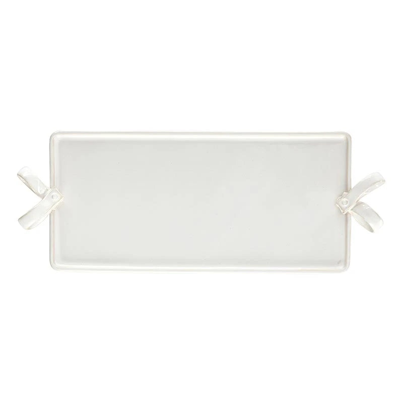 Ceramic Ribbon Handle Platter