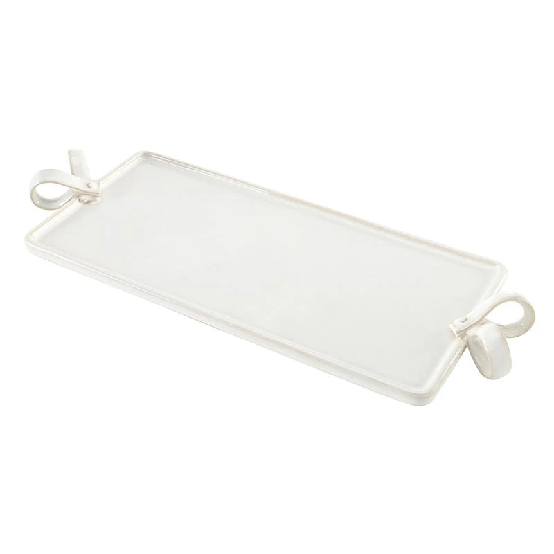Ceramic Ribbon Handle Platter