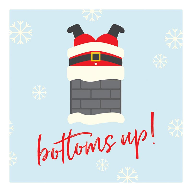 Bottoms Up Beverage Napkin