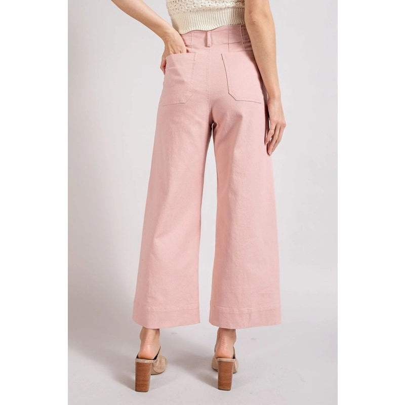 Soft Washed Wide Leg Pants