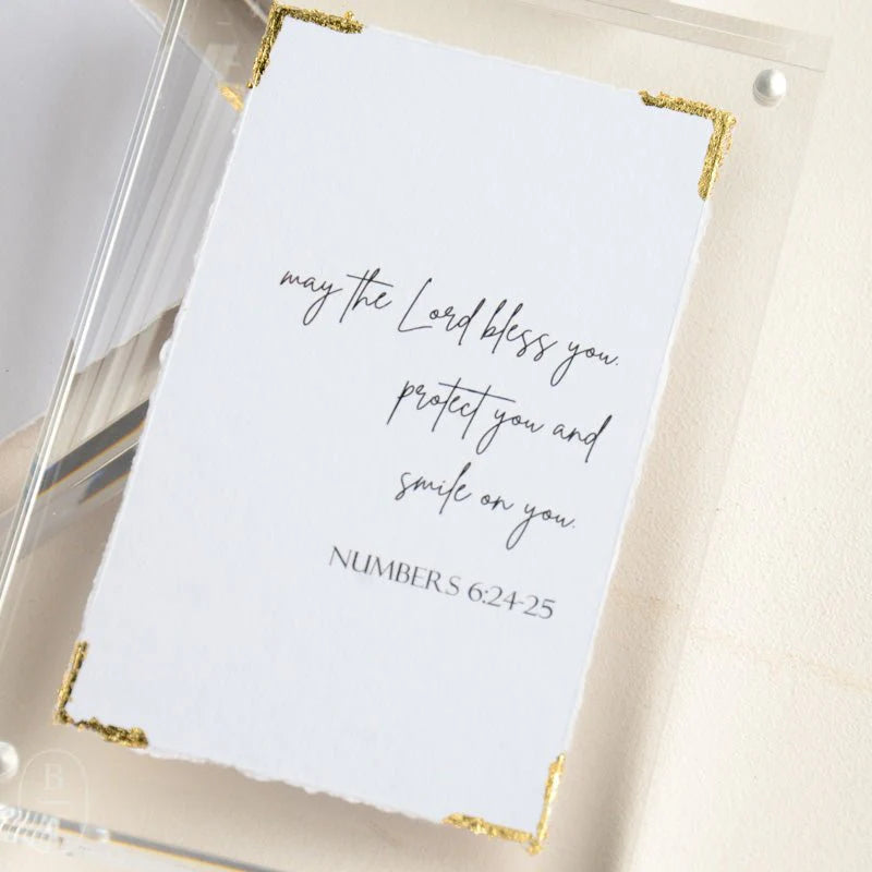 Numbers 6:24-25 Acrylic Block