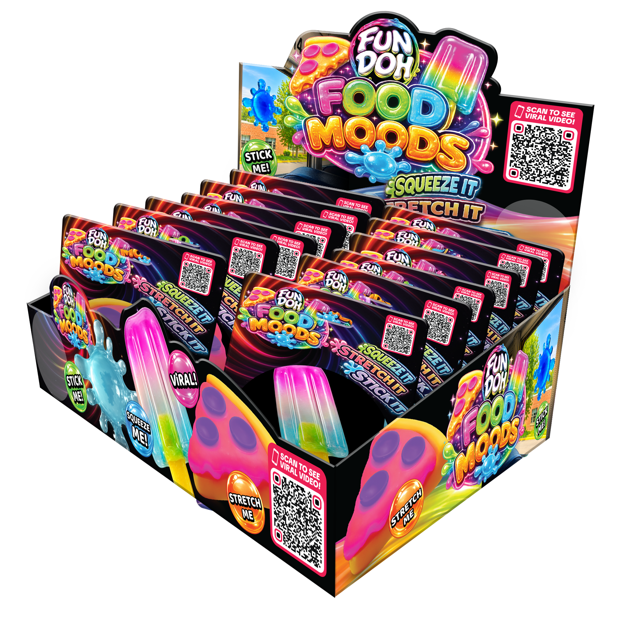 Fun Doh Food Moods Snack Attack Squishy Variety