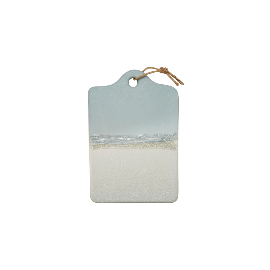 Stoneware Cheese/Serving Board with Jute Tie