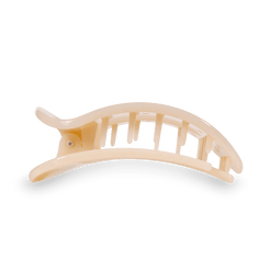 Almond Beige Flat Round Hair Clip - Miles and Bishop