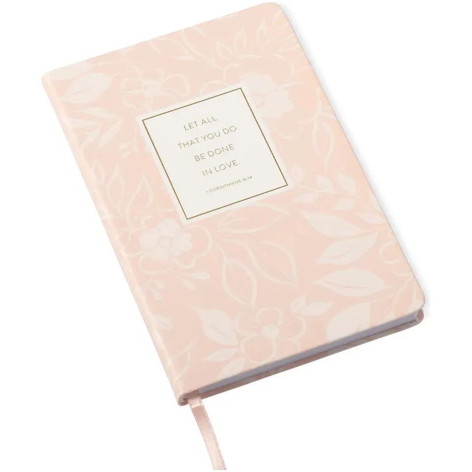 Apricot Floral Christian Journal - Miles and Bishop