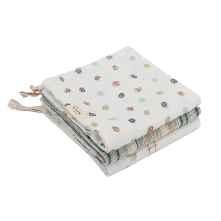 Charlie Farmhouse Tractor Hooded Towel & Wash Cloth Set