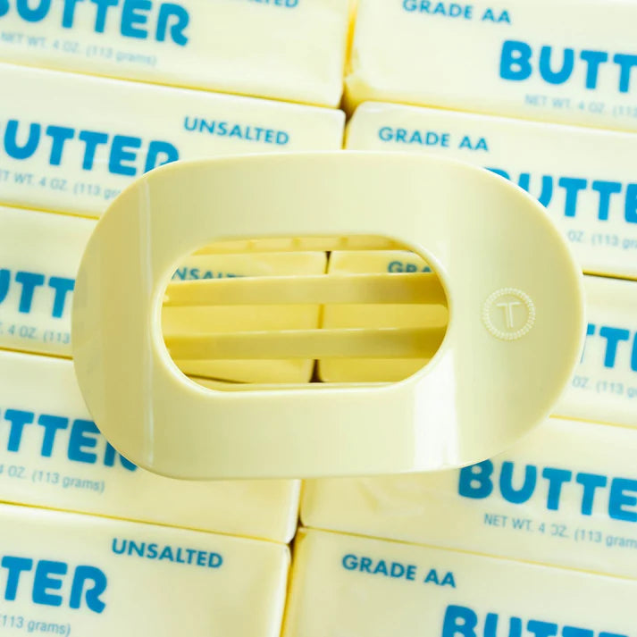 Butter Yellow Flat Round Hair Clip