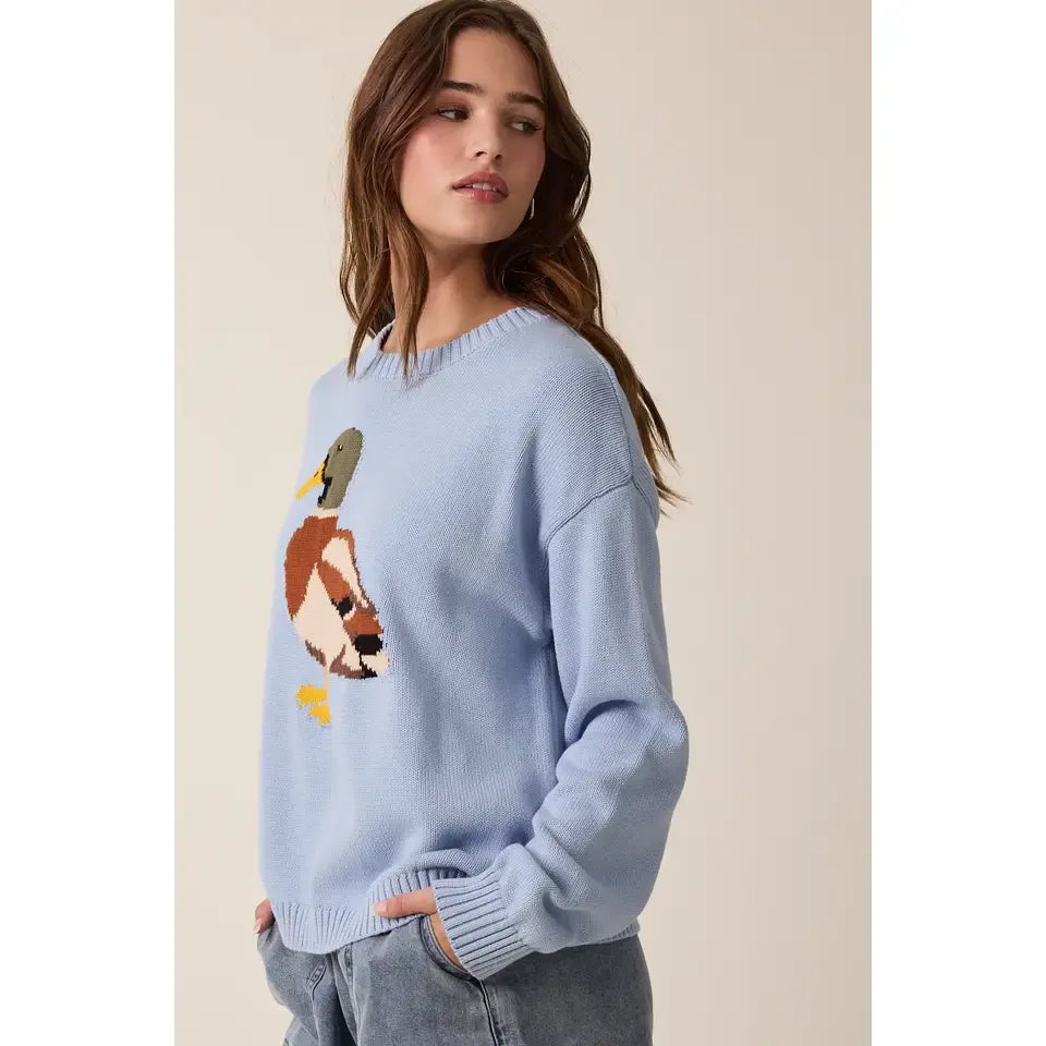 Mallard Duck Knit Sweater