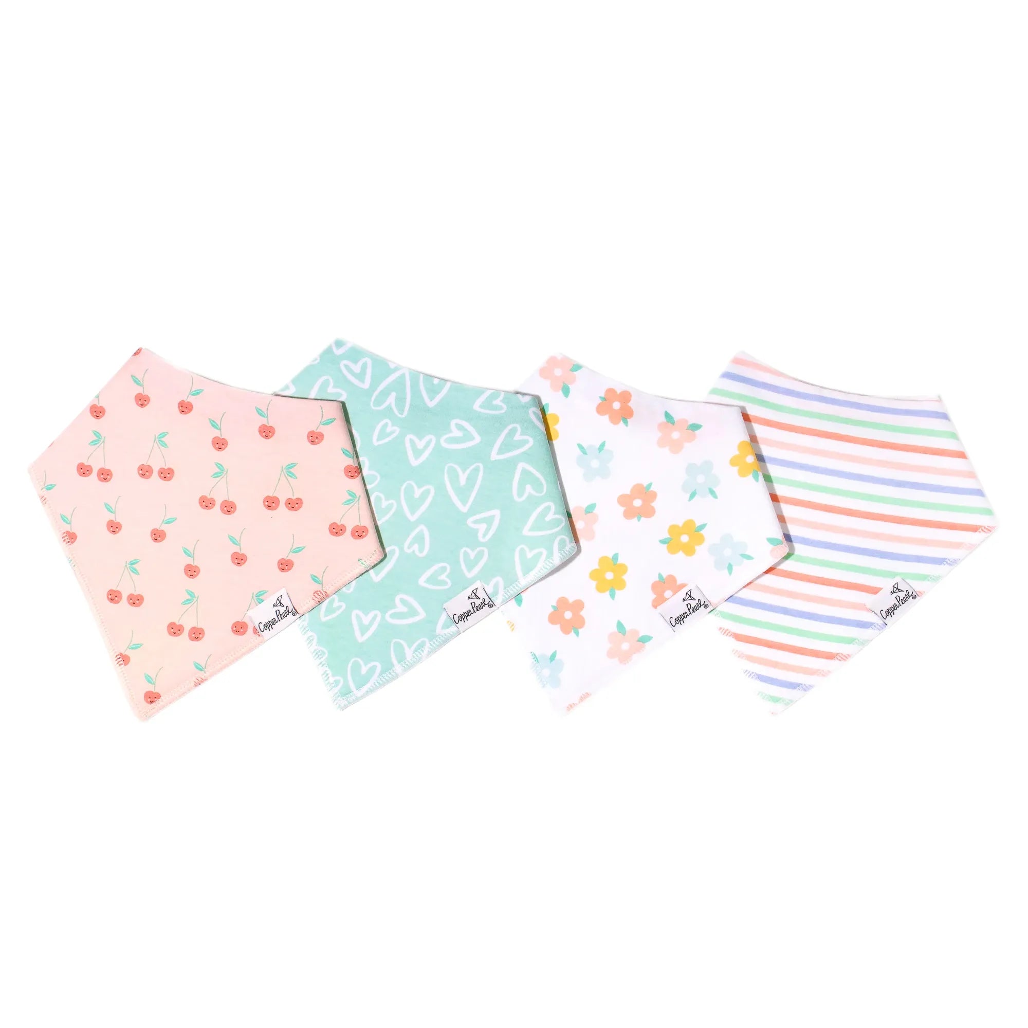 Cheery Baby Bandana Bib Set