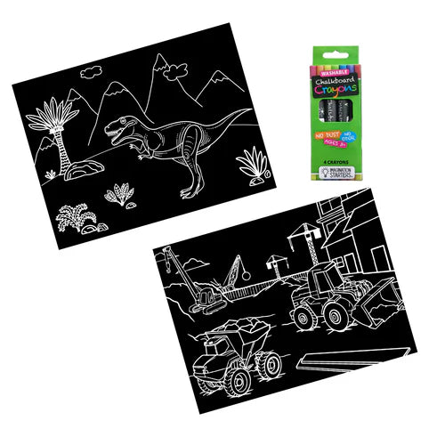 Chalkboard Travel Mat Set