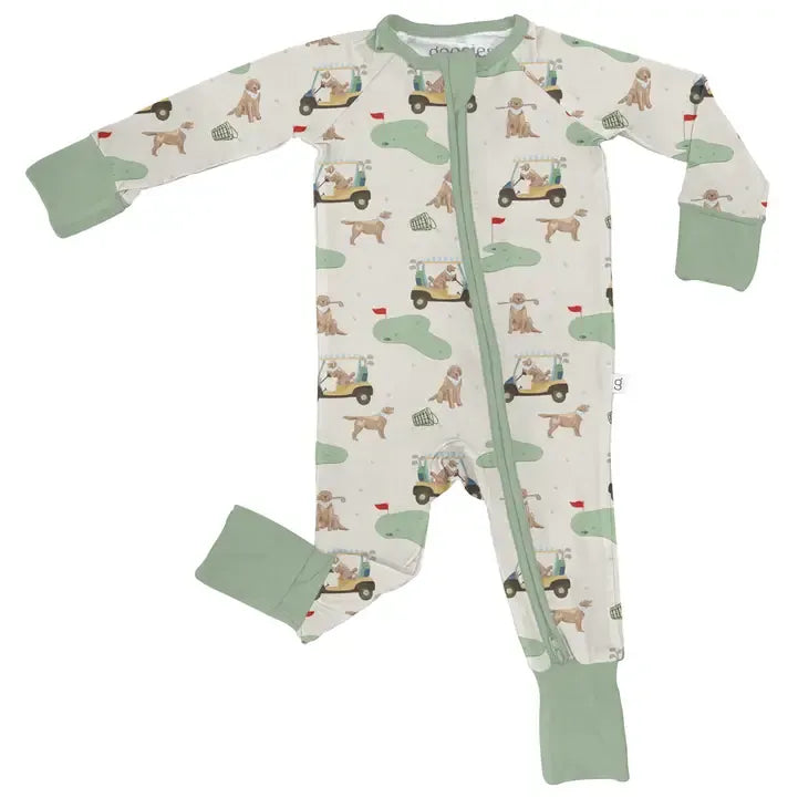 Barks & Birdies Convertible Zip Pajamas