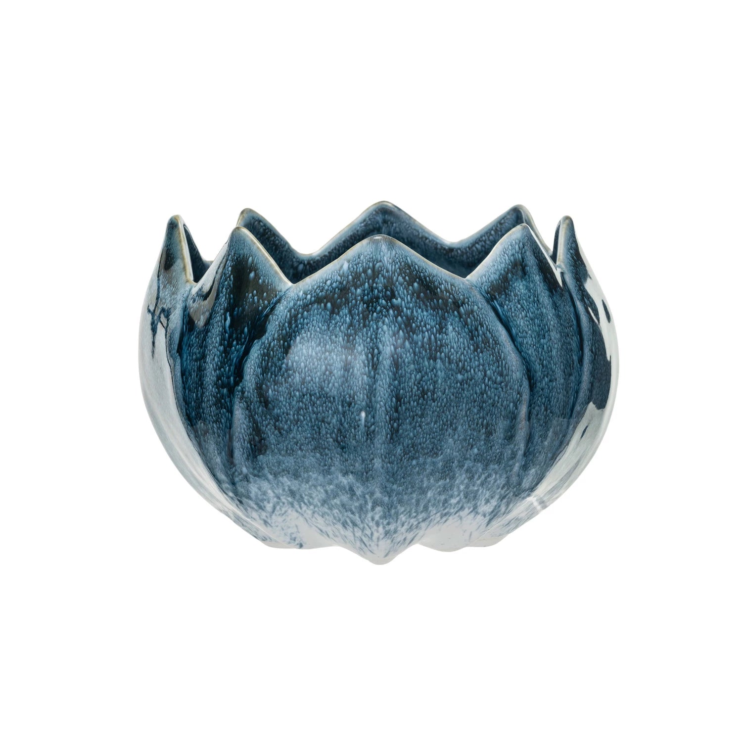 Stoneware Flower Shaped Planter (Holds 6" Pot)