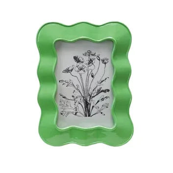 Four colorful photo frames on a white background