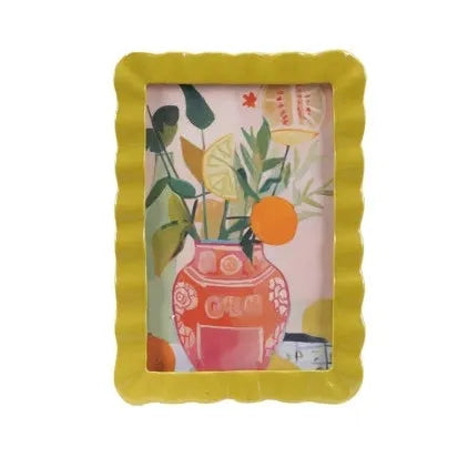 Set of colorful decorative frames with various designs on a white background