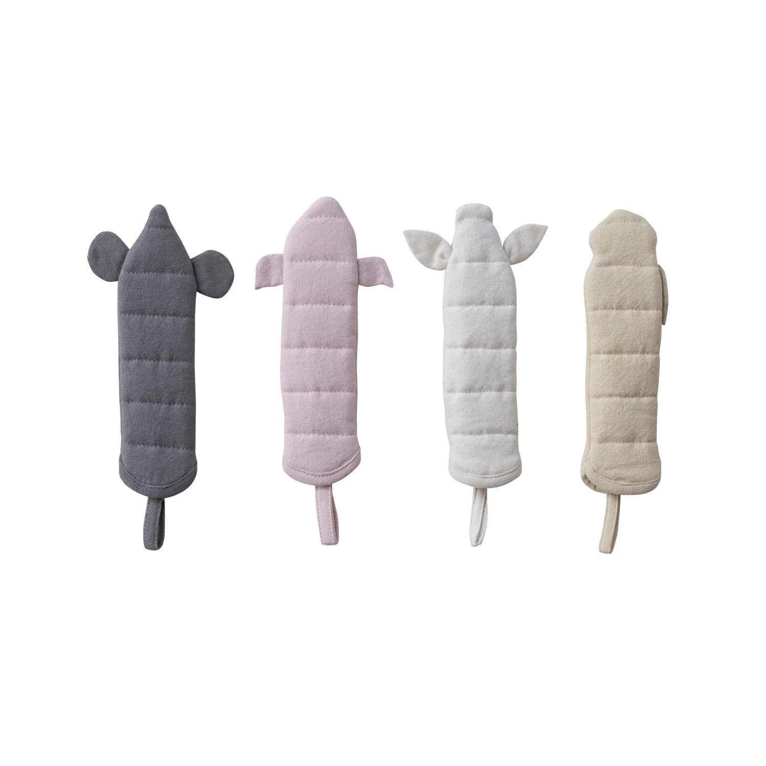 Cotton Animal Shaped Pot Handle Cover with Embroidery