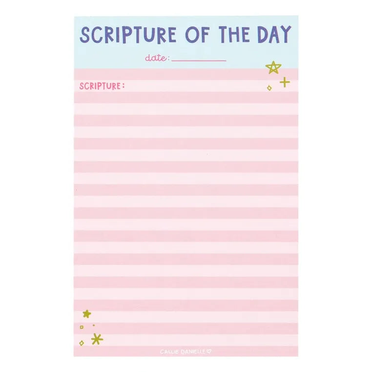 Scripture of the Day 4×6 Notepad