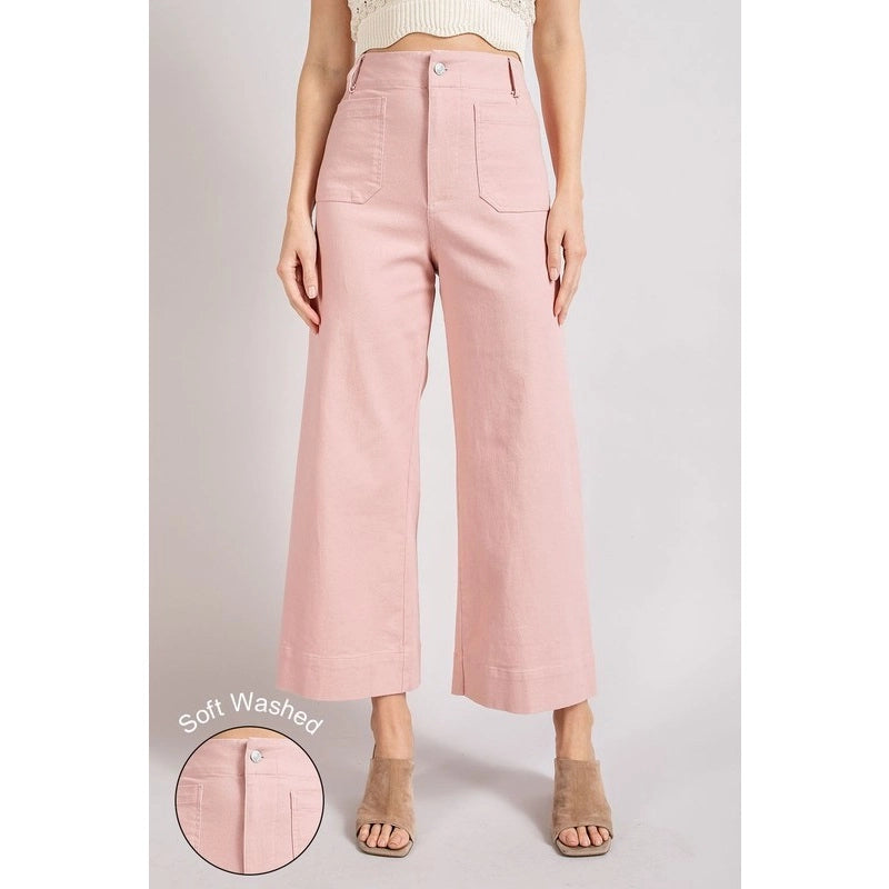 Soft Washed Wide Leg Pants