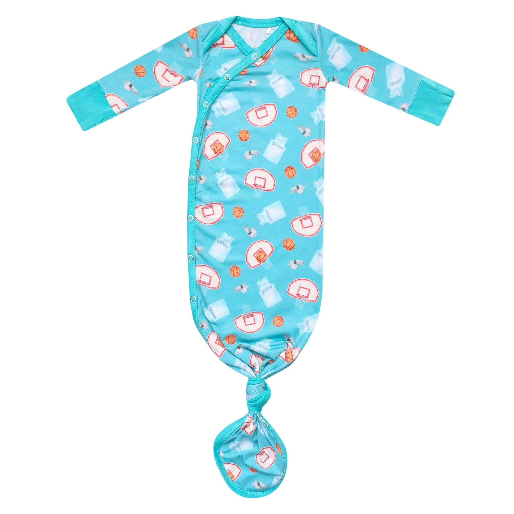 Newborn Knotted Gown Slam Dunk