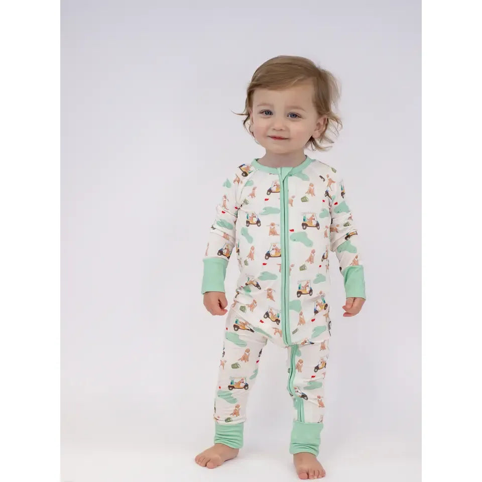 Barks & Birdies Convertible Zip Pajamas