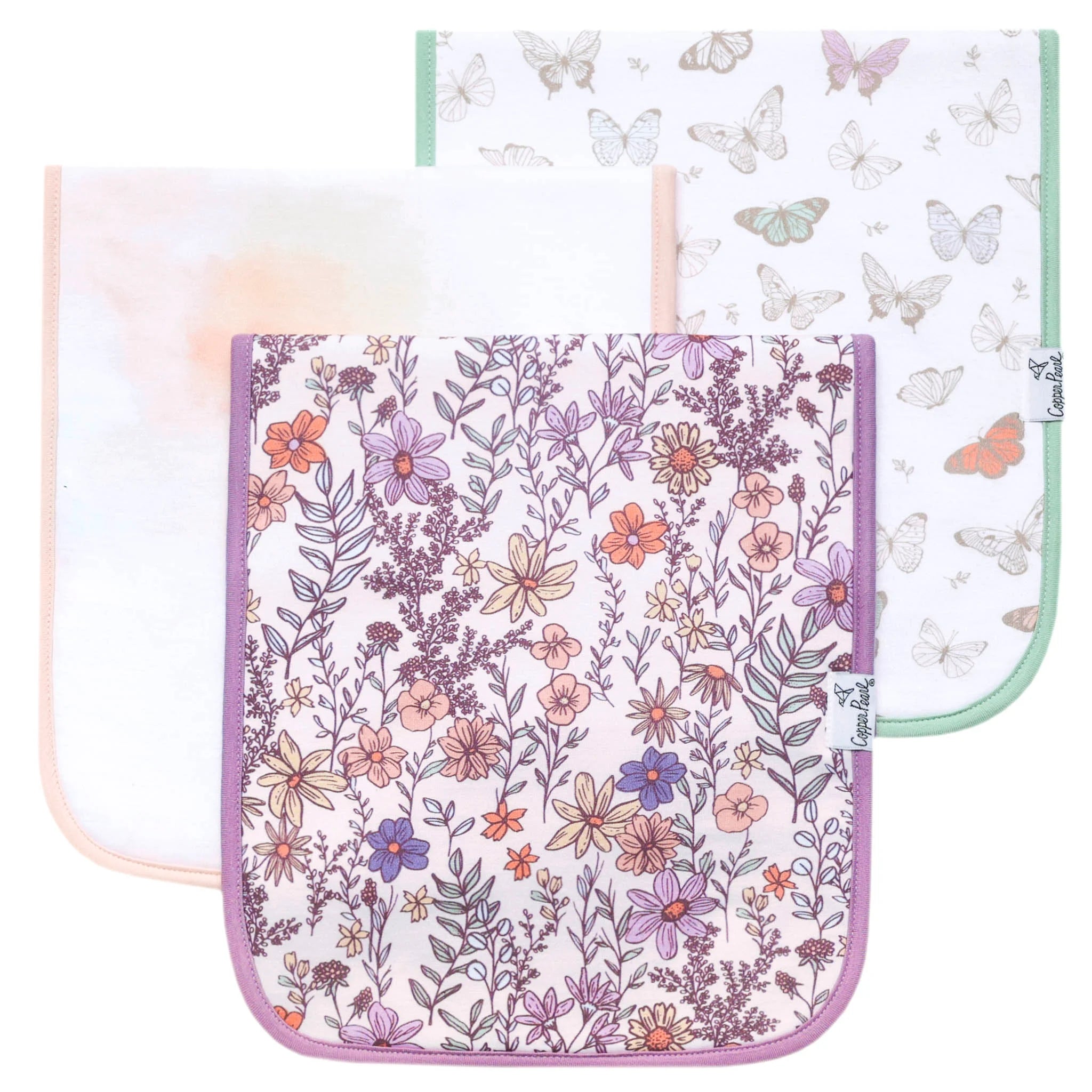 Flora Burp Cloth Set