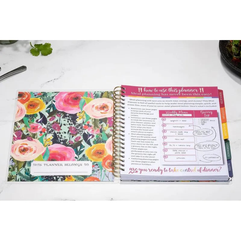 Floral Guided Meal Planner - Miles and Bishop