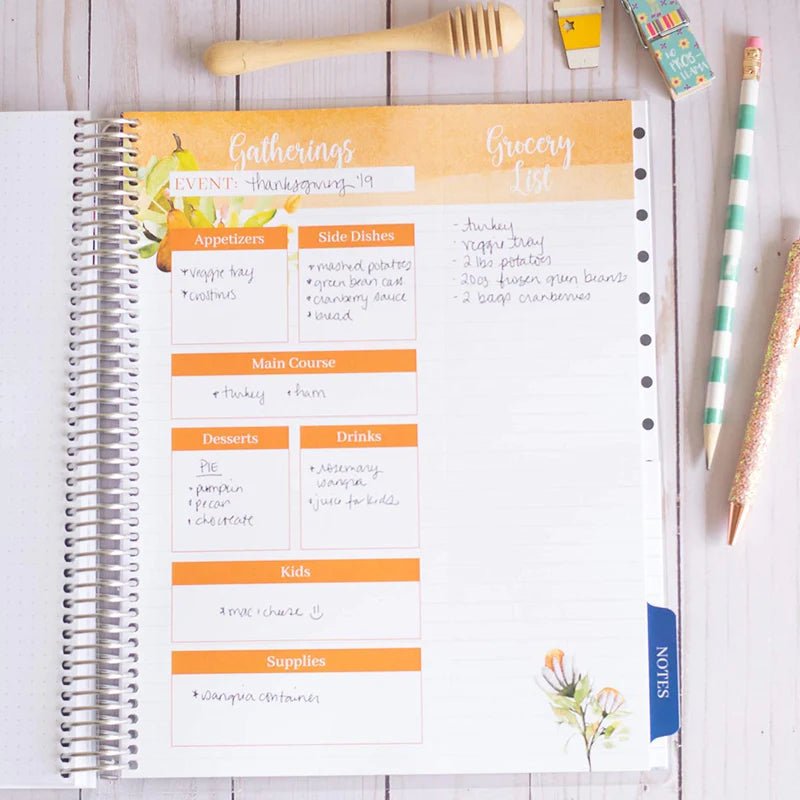 Floral Guided Meal Planner - Miles and Bishop