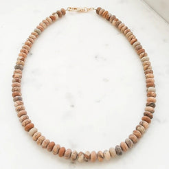 Gemstone Layering Necklace 18" - Miles and Bishop