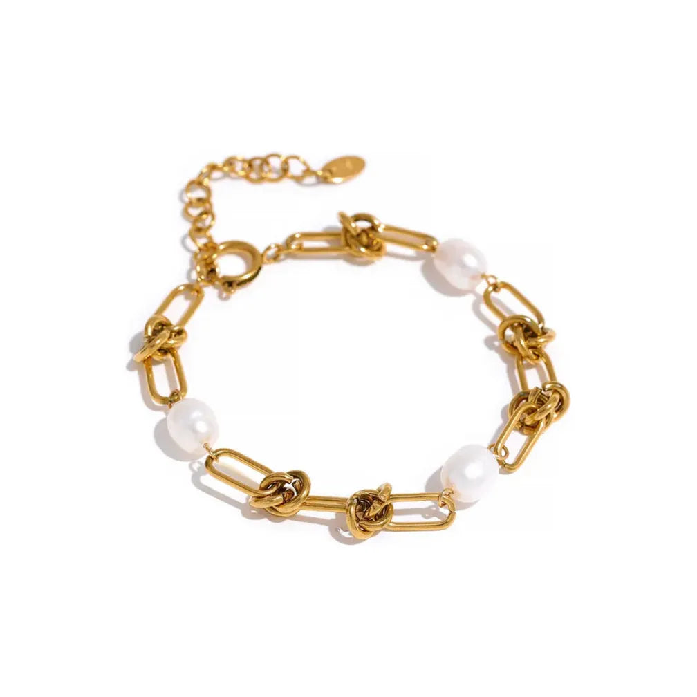 Pearl Rope Knot Bracelet