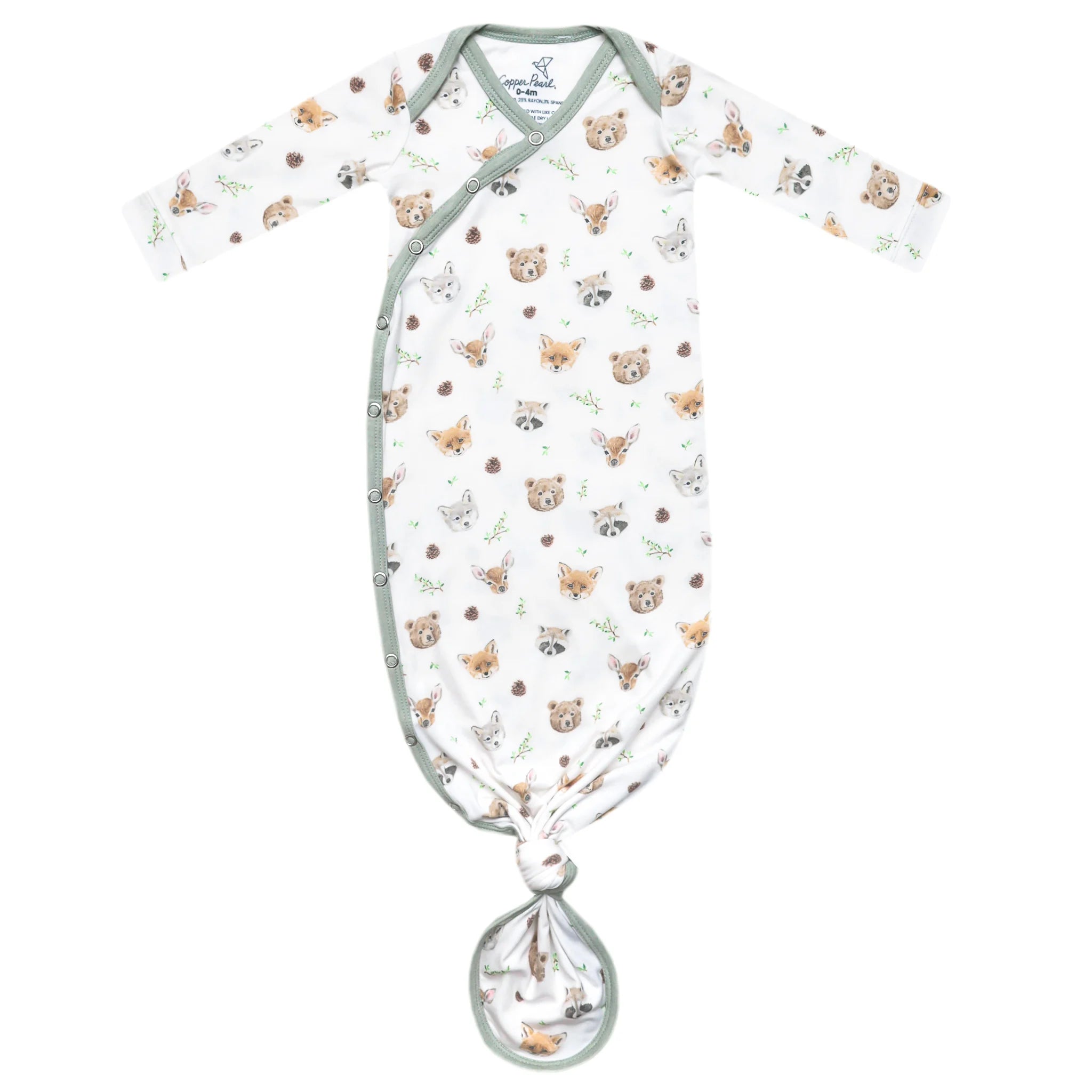 Wilder Newborn Knotted Gown