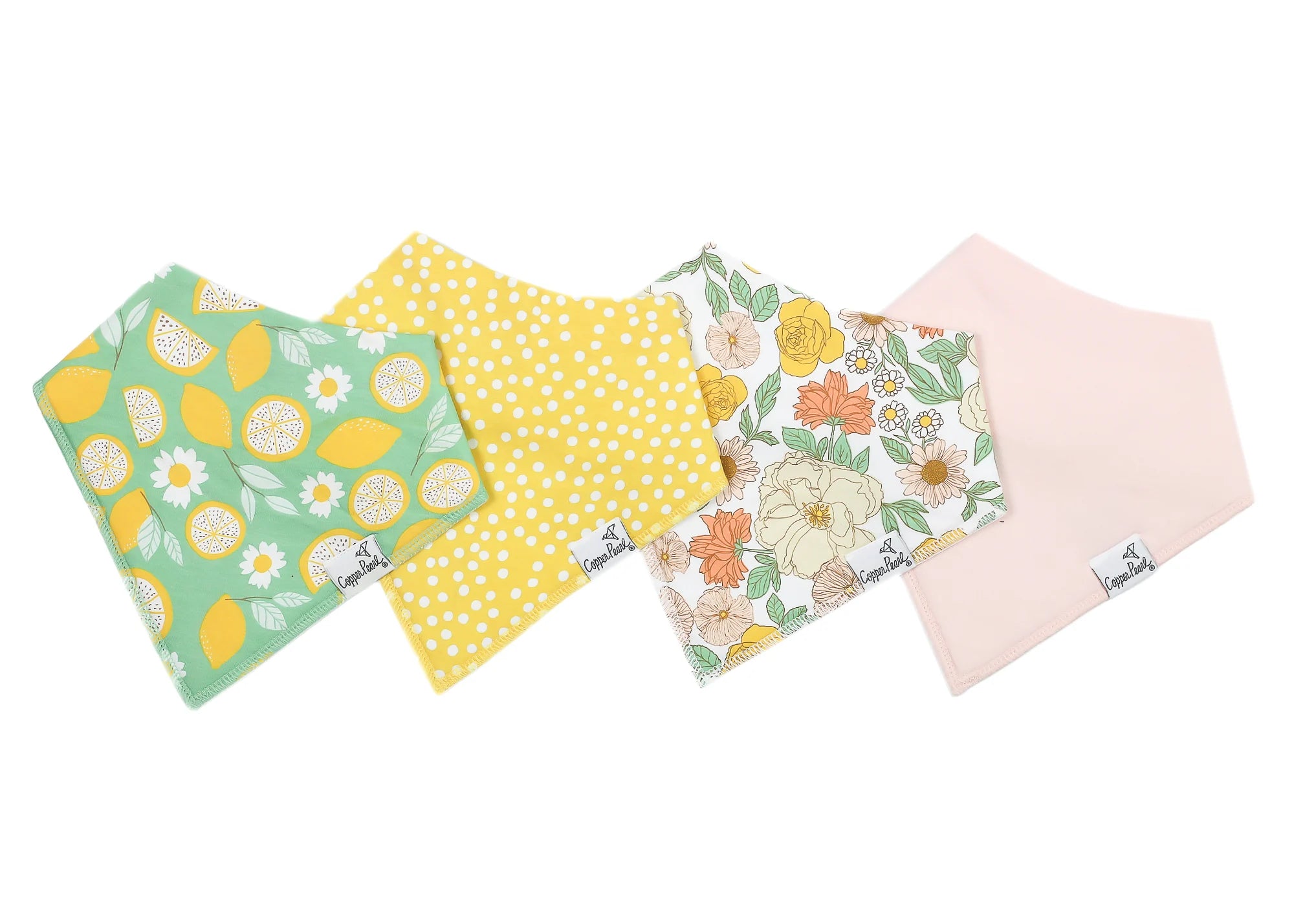 Lemon Bandana Bib Set