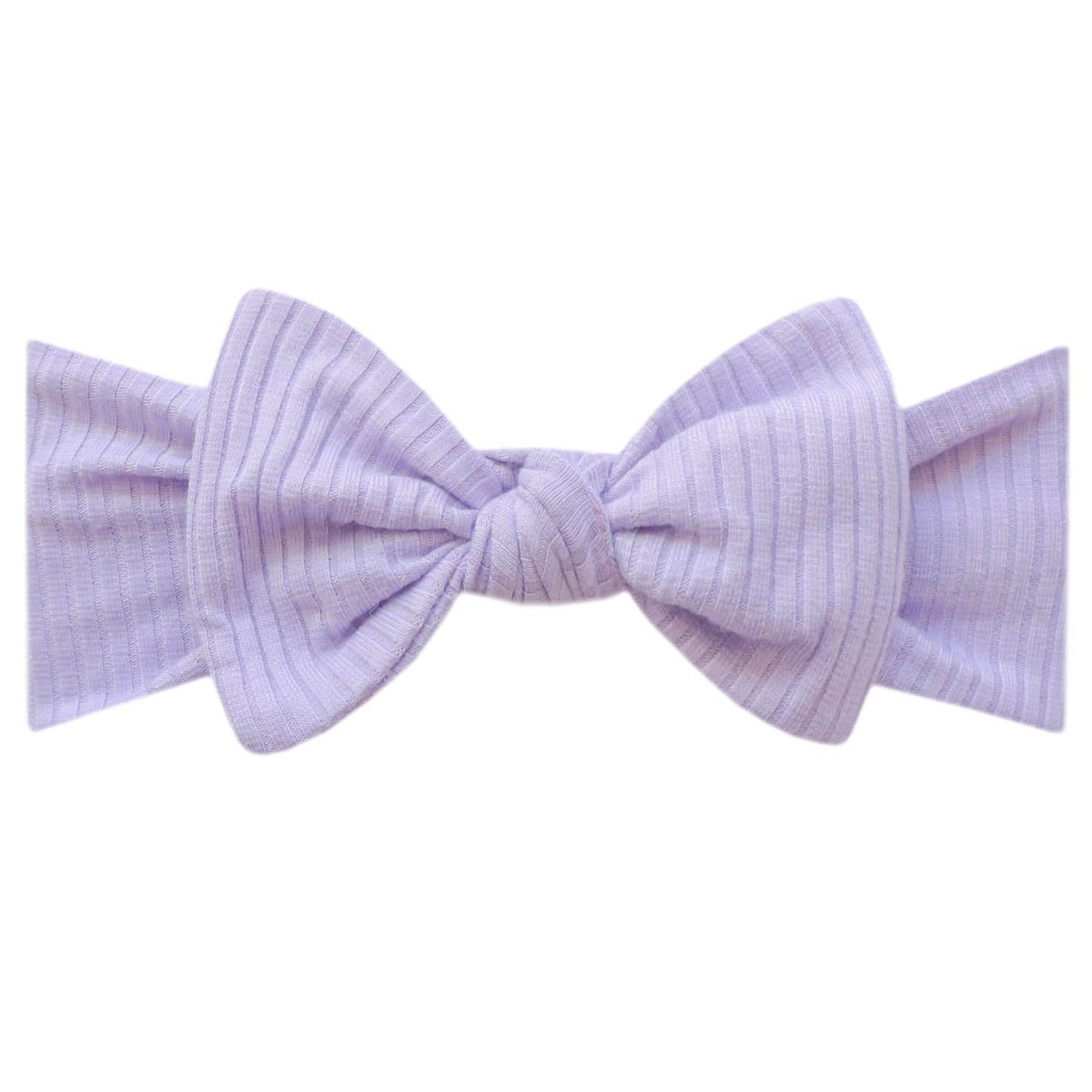 Periwinkle Rib Headband Bow - Miles and Bishop