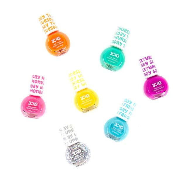 Rainbow Days of the Week Nail Polish - Miles and Bishop