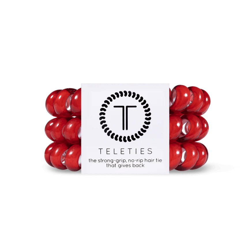 Scarlet Red Hair Ties - Miles and Bishop