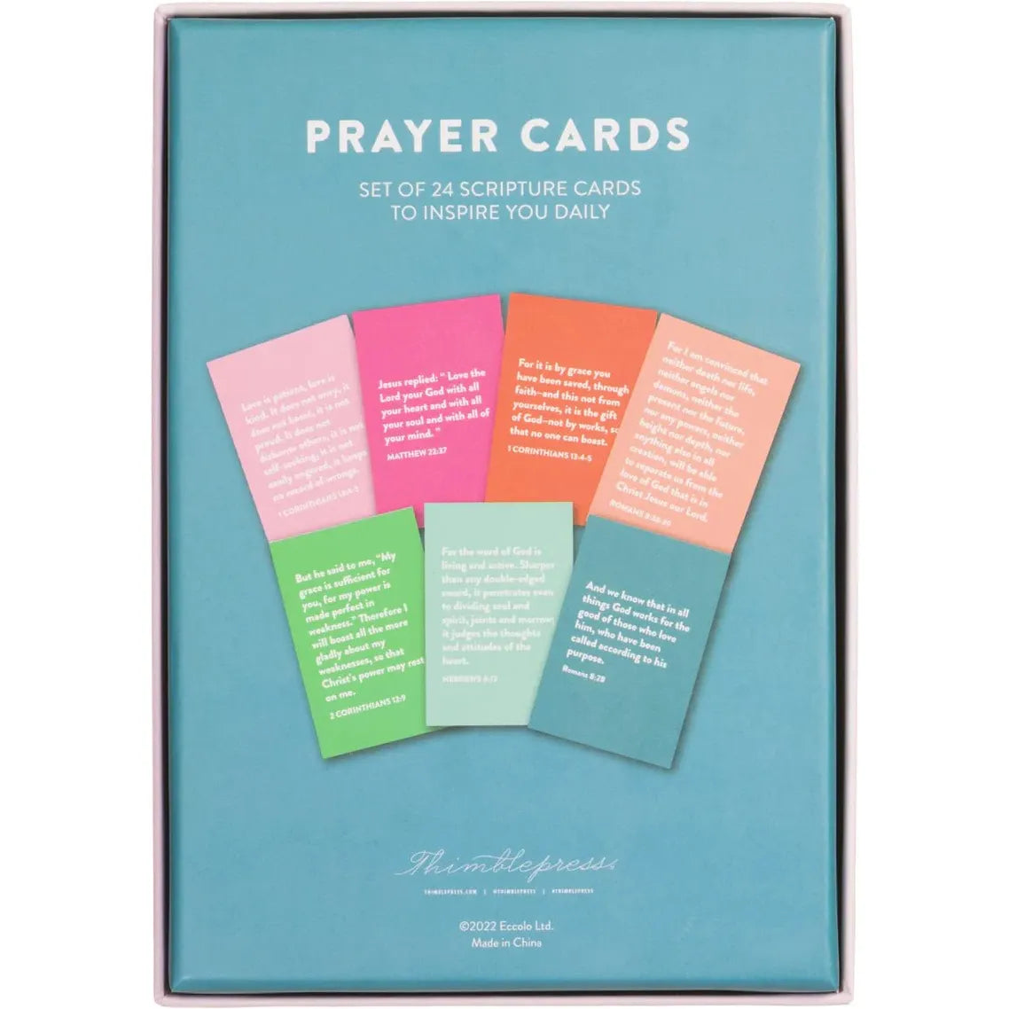 Stacked Words Thimble Press Prayer Cards