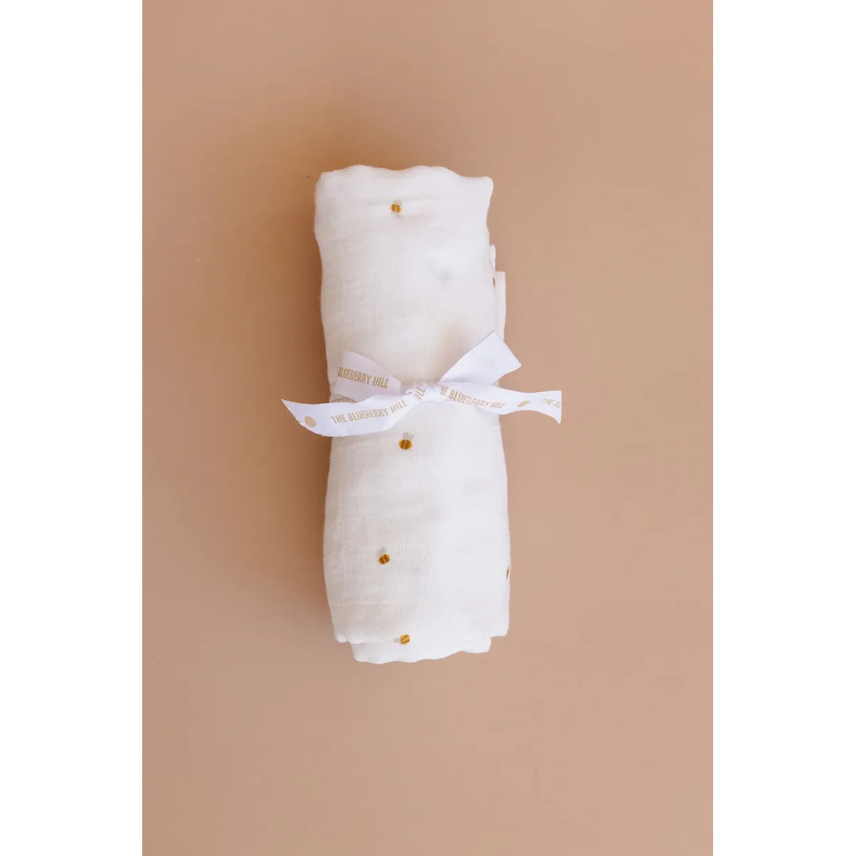 Bee Muslin Swaddle Blanket