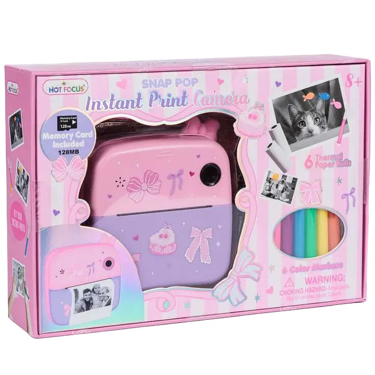 Bowtiful Snap Pop Instant Print Camera