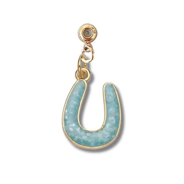 Turquoise Horse Shoe Charm - Miles and Bishop